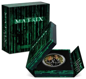 Niue 2 dollars plata 2022 THE MATRIX - 1 oz silver 999 fine only 3000 coins - Picture 1 of 8