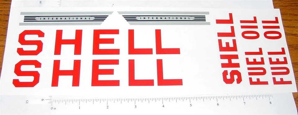 Buddy L International Shell Tanker Truck Sticker Set BL-188 - Image 1 of 1