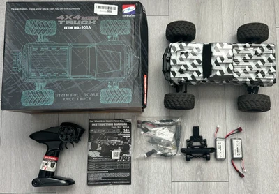 HAIBOXING 1:12 RC Car 903A BRUSHLESS TRUCK SLIGHTLY USED 4WD L4-R12 RTR - Image 1 of 4