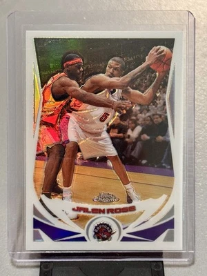 2004-05 Topps Chrome Refractor Jalen Rose Guarded by Lebron James #55 - Image 1 of 2