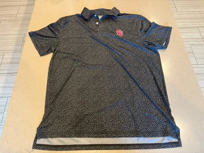 Camisa polo masculina Southern Tide grande desempenho futebol americano Oklahoma State OU cinza - Imagem 1 de 2