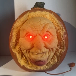 Animated Pumpkin Halloween Prop Talks Sound  2010 Magic Power Co. - See Video - Picture 1 of 15