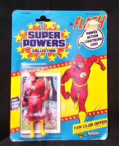 DC KENNER SUPER POWERS Superheld Spielzeug THE FLASH 1984 auf 12er Karte Mini Comic - Bild 1 von 3