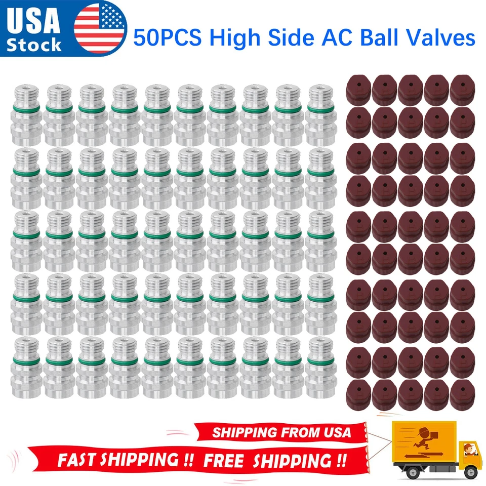 Núcleo de válvula de bola de CA de lado alto 50x para 93-23 Chevy Silverado Buick 15-5438 800-955 Foto 1 de 4