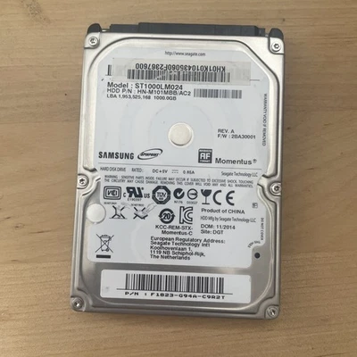 Festplatte Samsung ST1000LM 024 HN– 1TB  2,5“ 5400 RPM  - Bild 1 von 3