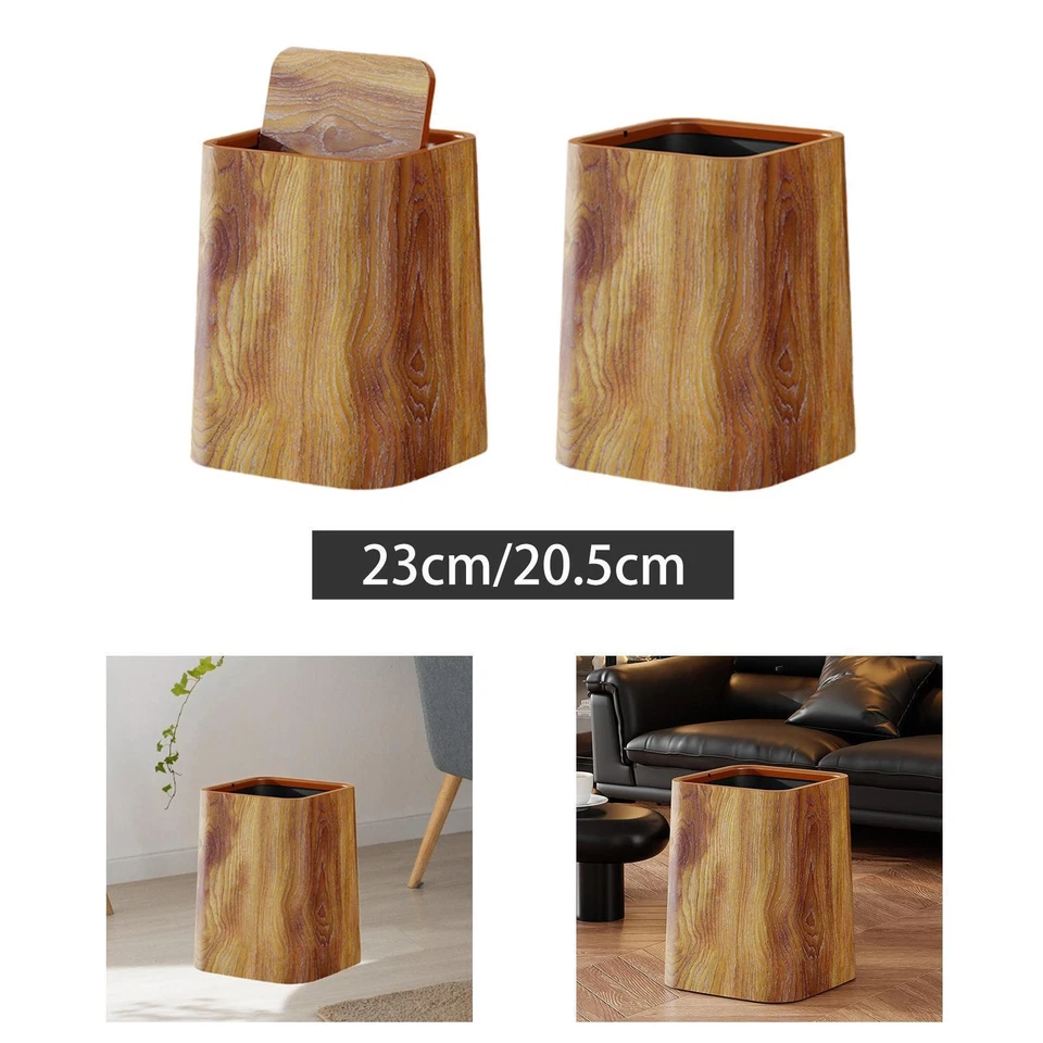 Vintage Trash Can Kitchen Bathroom Basket Durable Garbage Can Waste Basket for - Image 1 of 1