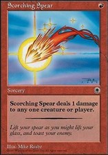Scorching Spear X4 (Portal 1) MTG (NM) *CCGHouse* Magic