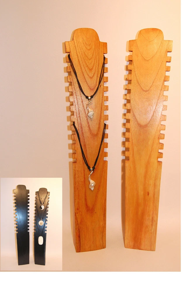 BUANA NDS 60-- / 60 cm aus Holz Schmuck Ketten Ständer Display Büste Halter Display