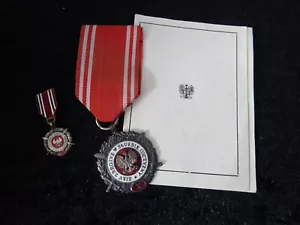 60) sily zbrojne w sluzbie ojczyzny Orden Polen Bewaffnete Kräfte mit Urkunde - Picture 1 of 6