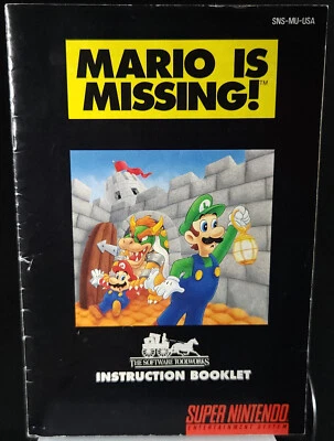 Mario is Missing | Super Nintendo | SNES | Manual | Original | SNS-MU-USA - Image 1 of 4