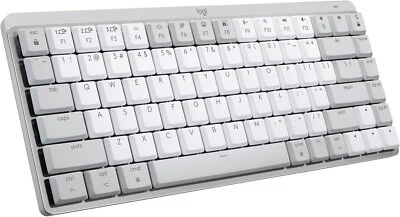 Logitech MX Mechanical Mini for Mac Wireless Illuminated Keyboard Pale Grey - Image 1 of 4