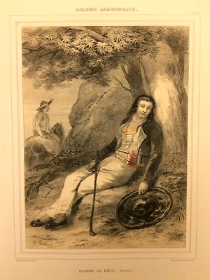 Galerie armoricaine homme de Baud Lalaisse XIXe Morbihan 2 - Photo 1/2