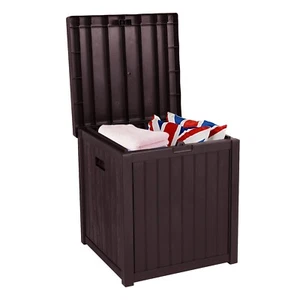 Spacious 51Gal Outdoor Garden Storage Deck Box - Waterproof, Lockable, Wicker... - Picture 1 of 8