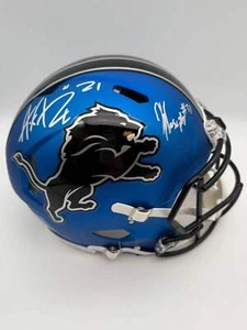 Von Kerby Joseph & Amik Robertson signierte Detroit Lions alternative Originalgröße Autogramm - Bild 1 von 4