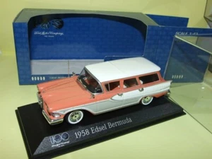 EDSEL BERMUDA 1958 Saumon, Blanc et gris MINICHAMPS 1:43 - Imagen 1 de 2