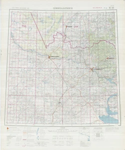 Russian Soviet Military Topographic Map – SEMEY (Kazakhstan), ed. 1987, ADG - Picture 1 of 4