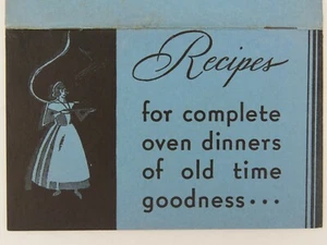 Folleto de recetas de cena antiguas vintage publicidad de gas y electricidad George Hill - Imagen 1 de 8
