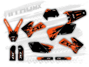 NitroMX Graphic Kit for KTM EXC EXC-F 125 250 300 450 525 2005 2006 2007 Enduro - Bild 1 von 1