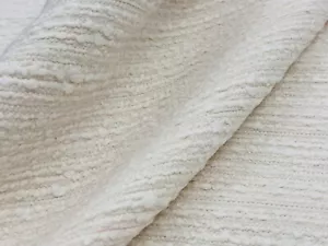 Larsen Slubby Boucle Textured Weave Uphol Fabric- Sasaki Pearl 2.15 yds L9239-01 - Picture 1 of 3