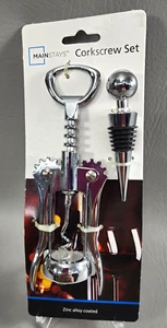 Mainstays Korkenzieher Set inklusive Weinstopfen NEU - Bild 1 von 4