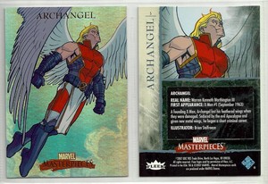 2007 UD Marvel Masterpieces: Set 1 FOIL PARALLEL Base Trading Card #5 ARCHANGEL