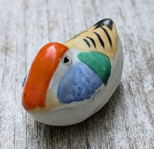 TAISHO TO EARLY SHOWA PERIOD JAPANESE PORCELAIN HAND PAINTED FLOATING DUCK BIRD - Picture 1 of 21