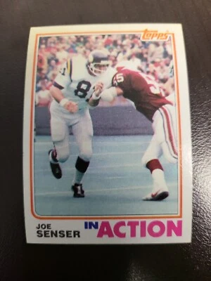 Tarjeta de fútbol americano 1982 Topps Joe Senser #399 Foto 1 de 2