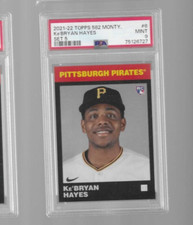 2021-22 Topps 582 Montgomery Club Set 5 Ke'Bryan Hayes Kebryan Rookie RC PSA 9
