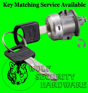 Ford Lincoln FABRICANTE DE EQUIPOS ORIGINALES Llave de puerta delantera única cerradura cilindro cañón vaso 2 llaves - Imagen 1 de 2