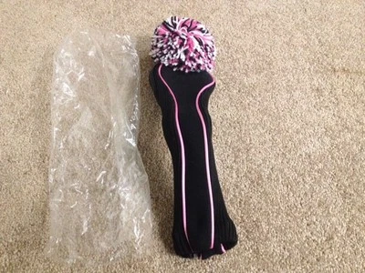 Back 9 Nine Tour Fairway Head Cover - Black/Pink (NEW)