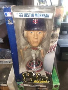 Rare Minnesota Twins Justin Morneau BIG HEAD bobblehead bobble NIB - Picture 1 of 3