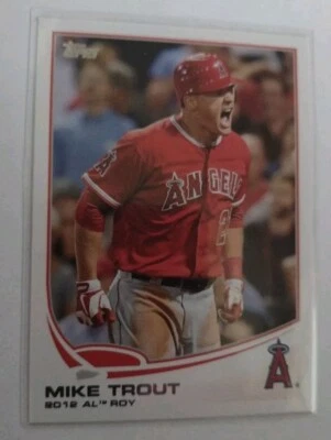 2013 TOPPS #338 MIKE TROUT 2012 AL ROOKIE ROY LOS ANGELES ANGELS - Image 1 of 2