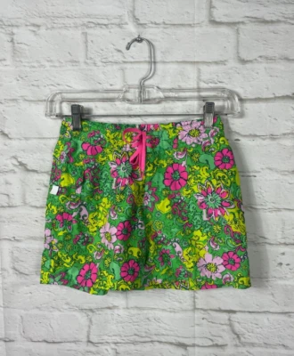 Kanu Surf Girls Green Floral Boardshorts Size Small 7 - Image 1 of 3
