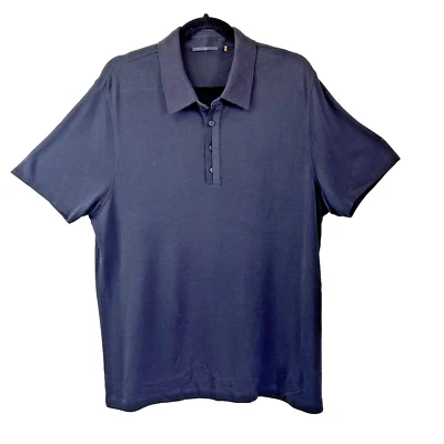 Elie Tahari Men's Black Short Sleeves Cotton/Silk Polo Shirt Sz XXL - Image 1 of 4