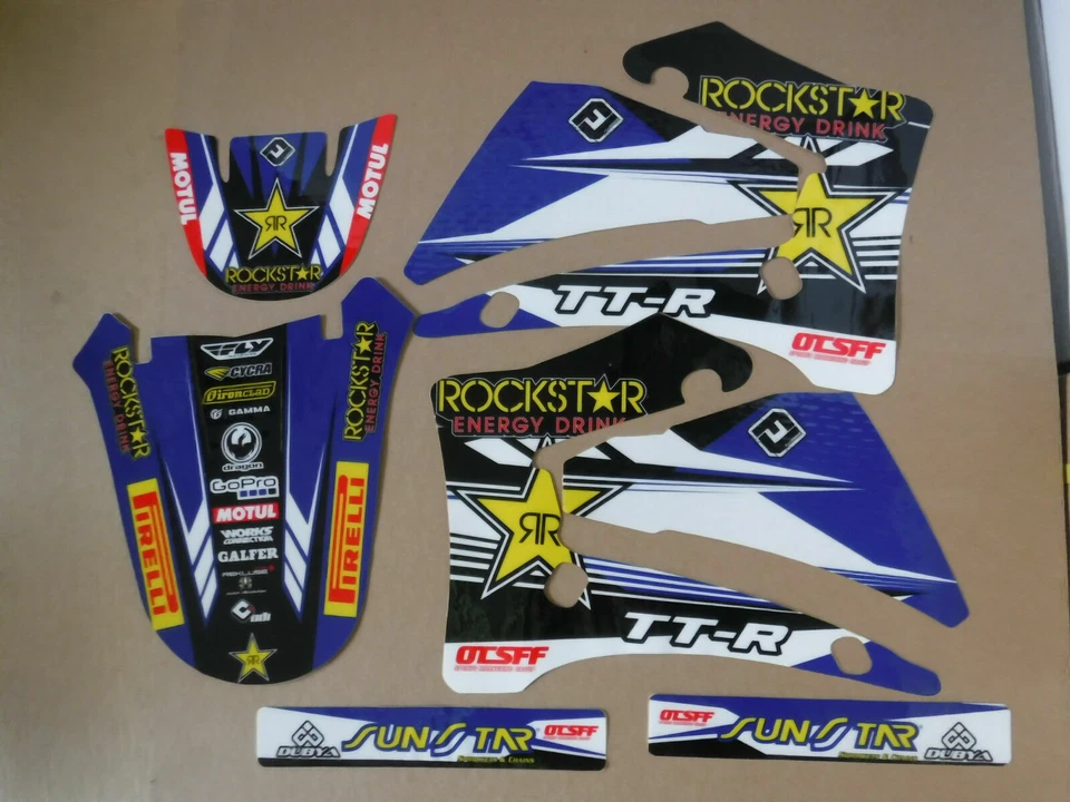 TEAM ROCKSTAR GRAPHICS YAMAHA TTR125 TTR125L TTR125LE 2000-2007  - Image 1 of 1