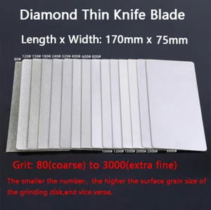 Diamond Thin Blade Cutter Polishing Plate Sharpening Whetstone Tool 80-3000 Grit - Bild 1 von 24