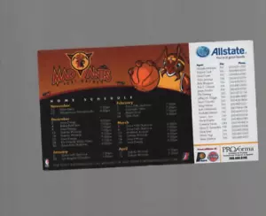 FORT WAYNE MAD ANTS 2007-08 INAUGURAL SEASON HOME MAGNETIC SCHEDULE - Picture 1 of 1