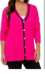 Cardigan rosa caldo Crown & Ivy - Foto 1 di 7