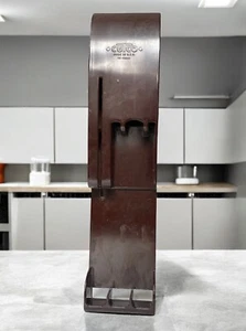 VTG Cutco Brown Bakelite 3-slot Knife Carving Fork Holder Wall Rack Drawer Tray - Picture 1 of 13