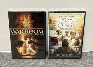 Case For Christ and War Room DVD Lot Brand New Sealed - Picture 1 of 2