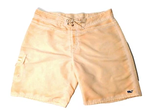 Vineyard Vines Boardshorts Herren Größe 36 pfirsichfarben Hakenverschluss Fliegenzug Taille zum Binden - Bild 1 von 12