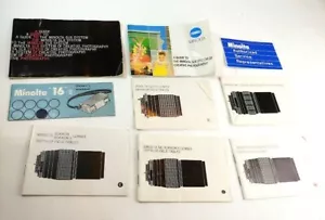 Vintage Minolta SLR 35mm Lens Manuals Charts Tables & More - Picture 1 of 11