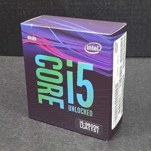 Intel Core i5 9600K Unlocked Prozessor LGA1151, 3,7GHZ, 9MB Cache, 9. Gen, Neu in OVP - Bild 1 von 8