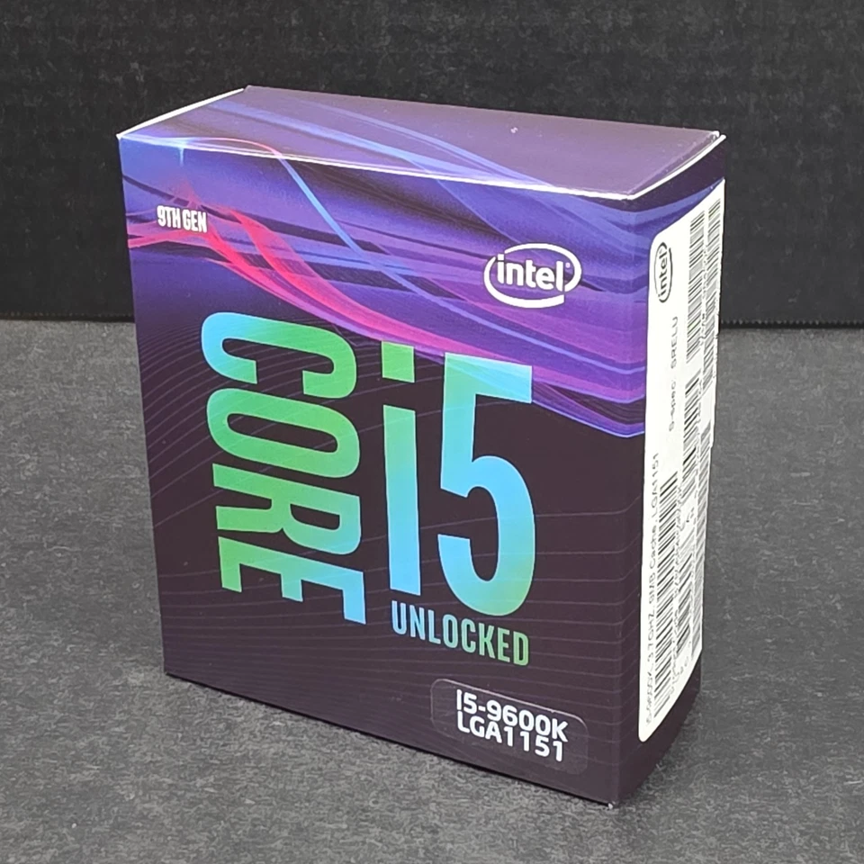 Intel Core i5 9600K Unlocked Processor LGA1151, 3.7GHZ, 9MB Cache, 9th Gen, BNIB - Image 1 of 4