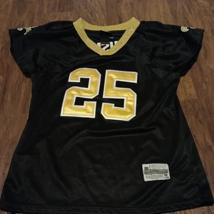 Reggie Bush Jersey Women's Large Black New Orlean Saints NFL Football - Picture 1 of 8