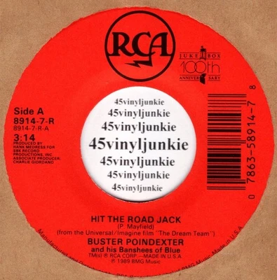 Buster Poindexter NM 45 rpm "Hit The Road, Jack" (david johansen) - Image 1 of 2