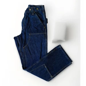 Carhartt Double Knee Pants 30 Blue Denim Relaxed Heavy Logger Workwear - Picture 1 of 10