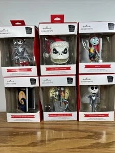 Hallmark The Nightmare Before Christmas Jack & Sally 6 Weihnachtsschmuck - Bild 1 von 14