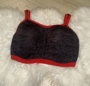 Natori 731050 Empower Sports Bra Molded Underwire Womens 36G Gray Orange - Picture 1 of 6