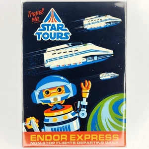 Star Tours Postcard WonderGround Gallery Star Wars Disneyland RX-24 Dave Perillo - Picture 1 of 2